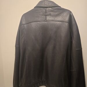 Croft & Barrow Men's Black Leather Jacket